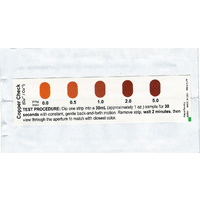 Copper test strips