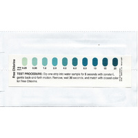 Chlorine (Free) Test Strips - 20pk