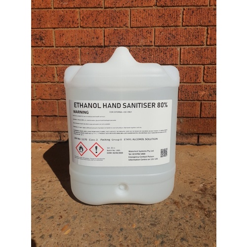 Hand Sanitiser Liquid 1 x 20L