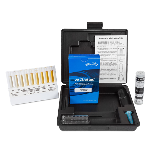 Ammonia  VACUettes® Visual High Range Kit 0-60 ppm & 60-600 ppm