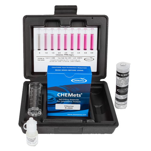 Free and Total Chlorine Test Kit  CHEMets?« Visual Kit 0-1 & 0-5 ppm