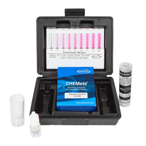 Chlorine Dioxide  CHEMets?« Visual Kit 0-2 & 0-10 ppm