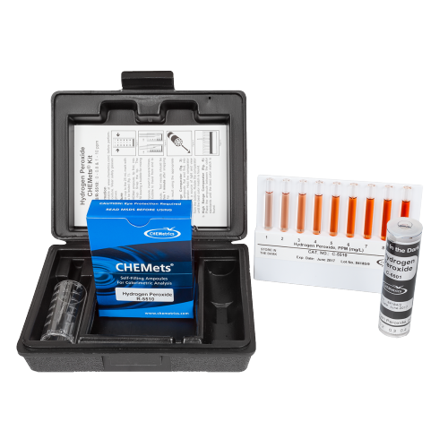 Hydrogen Peroxide Test Kit  CHEMets® Visual Kit 0-0.8 & 1-10 ppm