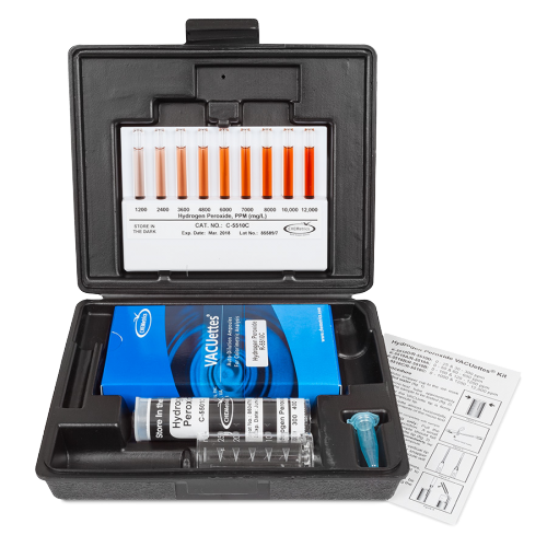 Hydrogen Peroxide  VACUettes?« Visual High Range Kit 0-1000 & 1200-12,000 ppm