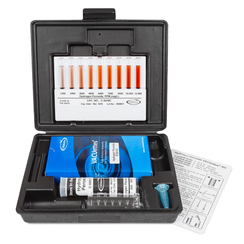 Hydrogen Peroxide  VACUettes® Visual High Range Kit 0-1000 & 1200-12,000 ppm