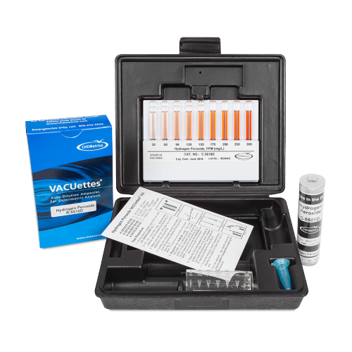 Hydrogen Peroxide  VACUettes?« Visual High Range Kit 0-25 & 30-300 ppm