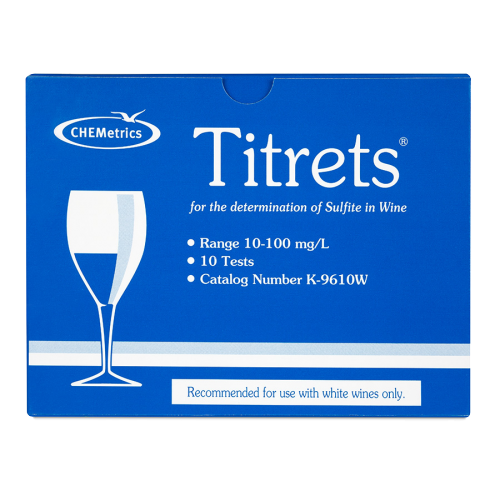 Sulfite Test Kit  Measure Sulfite in Wine  Titrets ?« Titration Cells 10-100 ppm as SO2