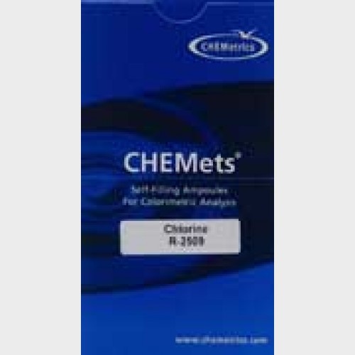 Chlorine  CHEMets® Refill 0-100 & 0-500 ppm, 0-400 & 0-2000 ppm