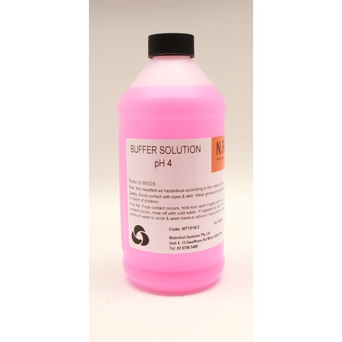 BUFFER SOLUTION pH 4 (RED)(Size:5L)