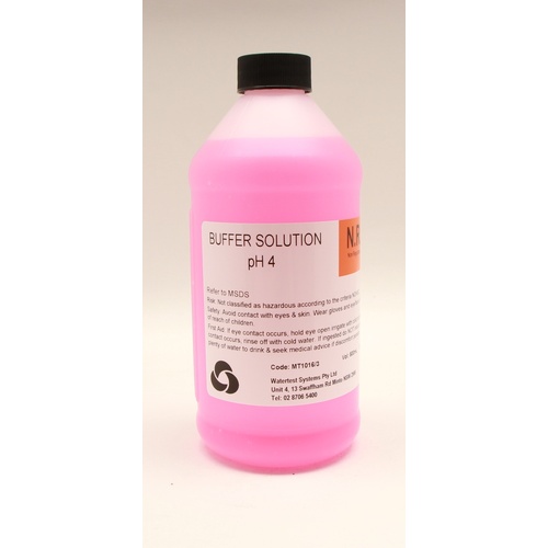 BUFFER SOLUTION pH 4 (RED)(Size:5L)
