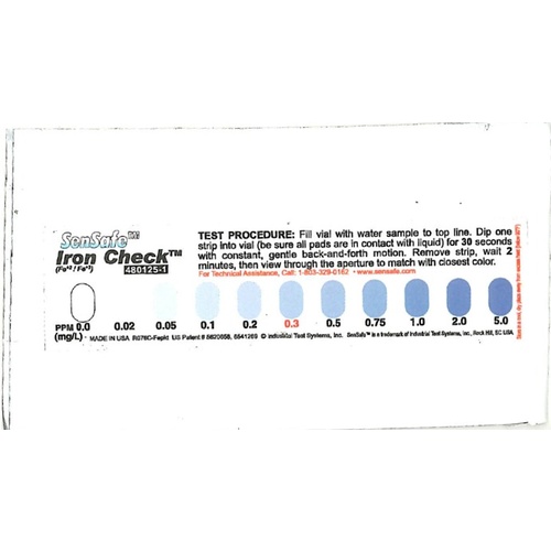 Iron Test Strips