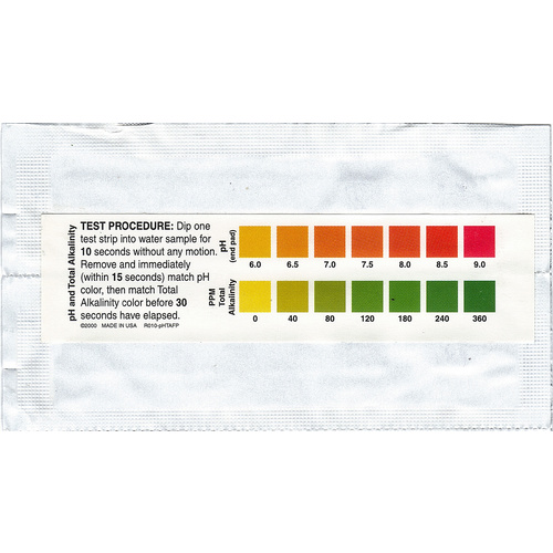 pH/Alkalinity Test Strips