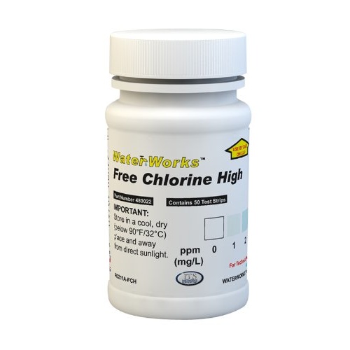 Chlorine Free test strips High Range