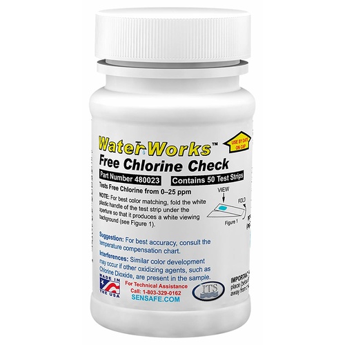 Chlorine Free test strips - 50pk