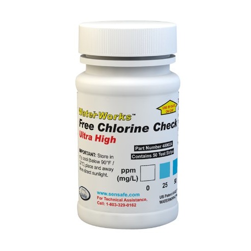Chlorine Free test strips Ultra High Range